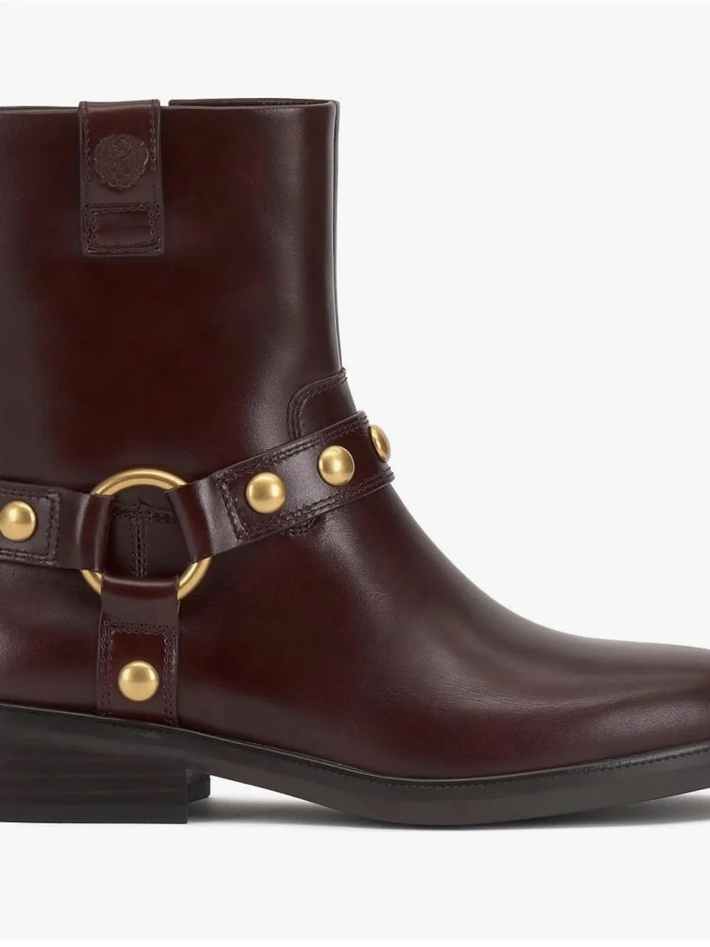 New Vince Camuto Amais Biker Womens Boots color Rich Mahogany size 6.5